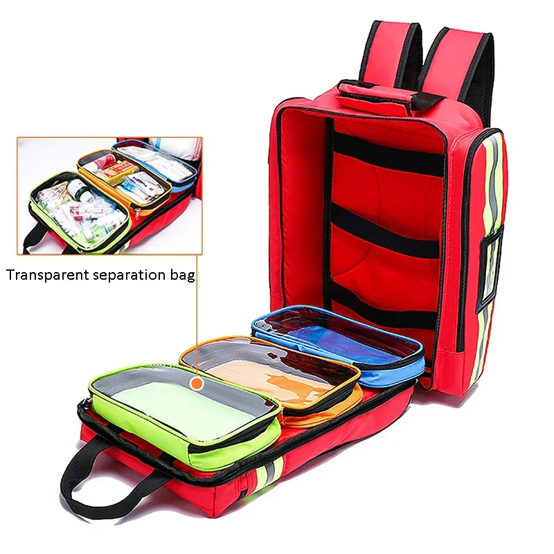 Large Waterproof First Aid and Emergency Survival Backpack