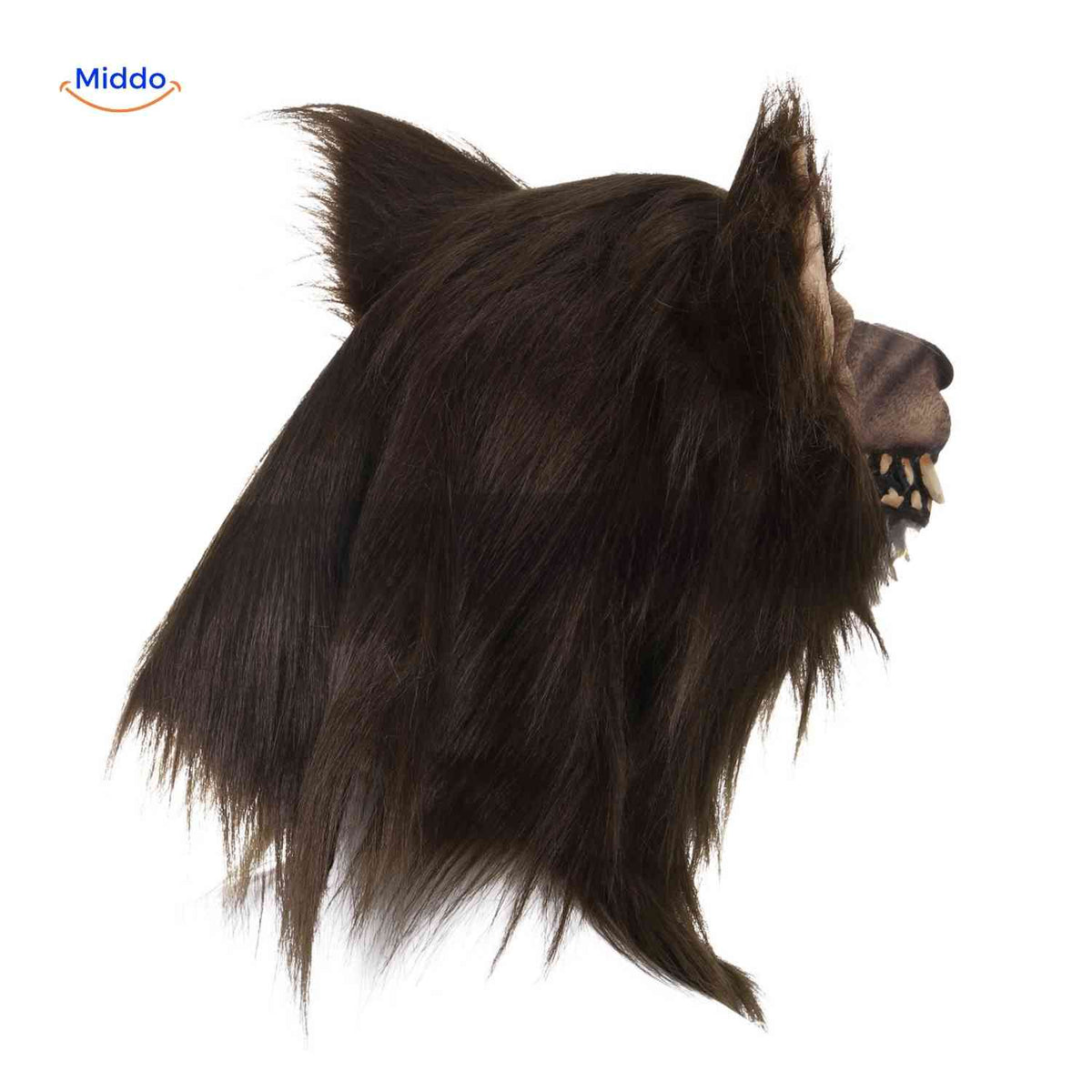 Latex Glowing Wolf Head Mask Ideal for Halloween