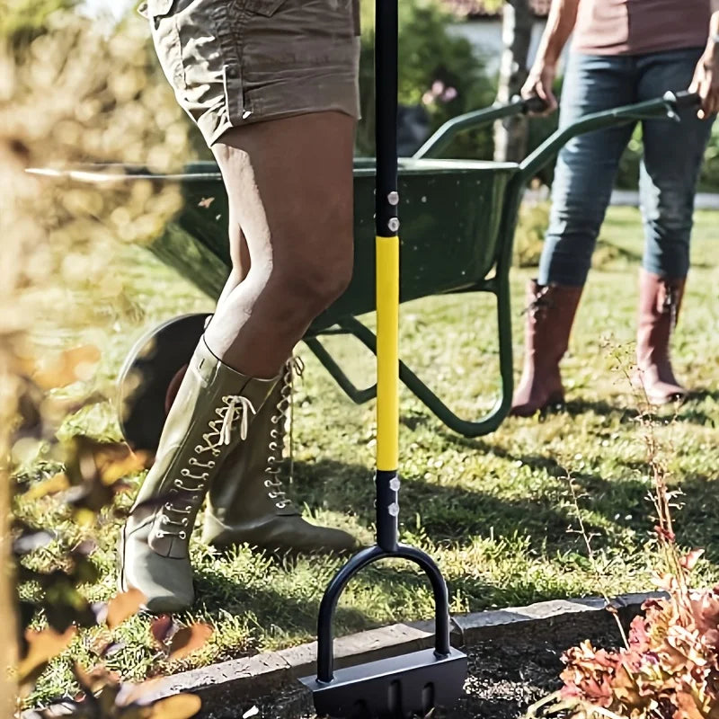 Lawn Edger - Half Moon Design with Serrated Edge - Hand Tool for Clean Lawn Edges & Garden Beds