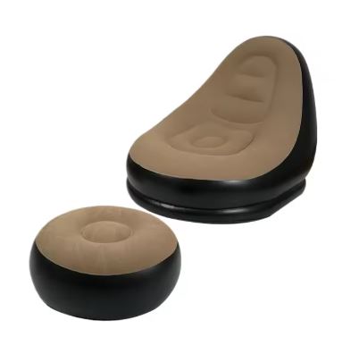 Lazy Sofa with Footrest