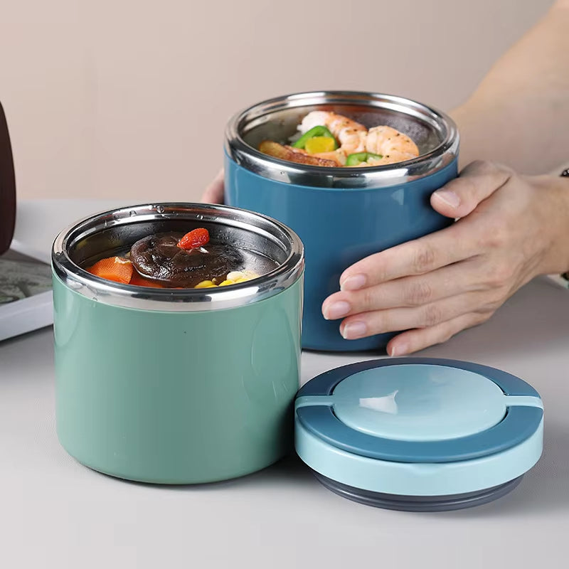 Leak-Proof Double-Wall Stainless Steel Thermal Food Jar Keep-Warm Lunch Pot