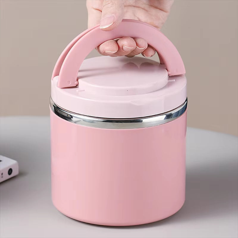 Leak-Proof Double-Wall Stainless Steel Thermal Food Jar Keep-Warm Lunch Pot