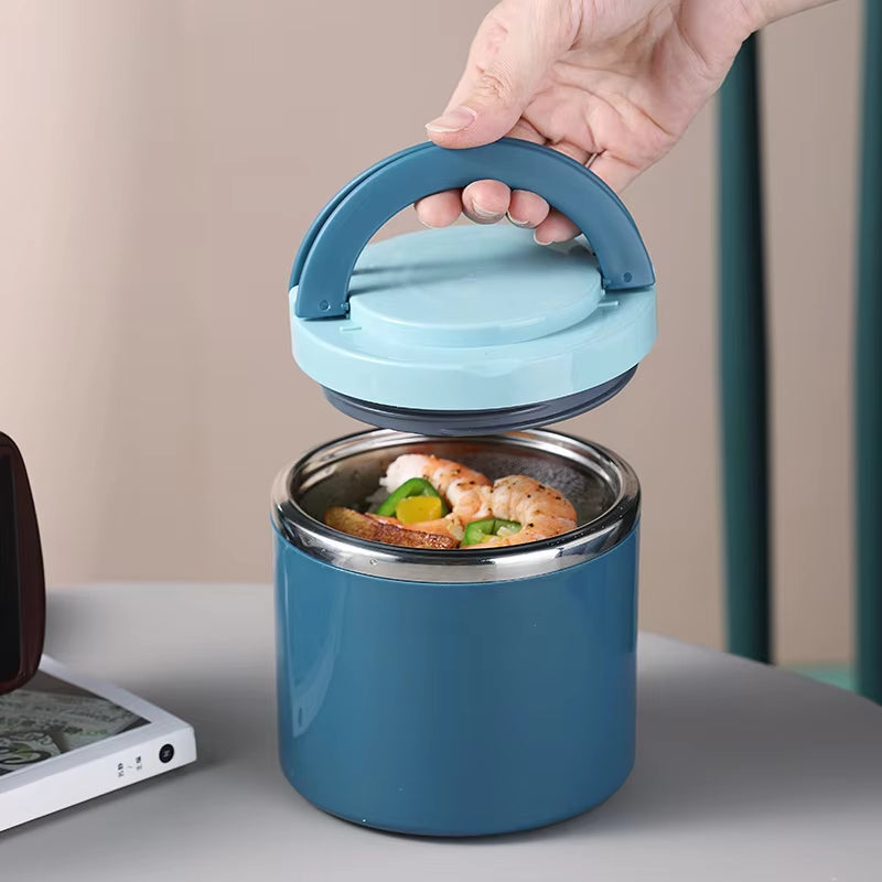 Leak-Proof Double-Wall Stainless Steel Thermal Food Jar Keep-Warm Lunch Pot
