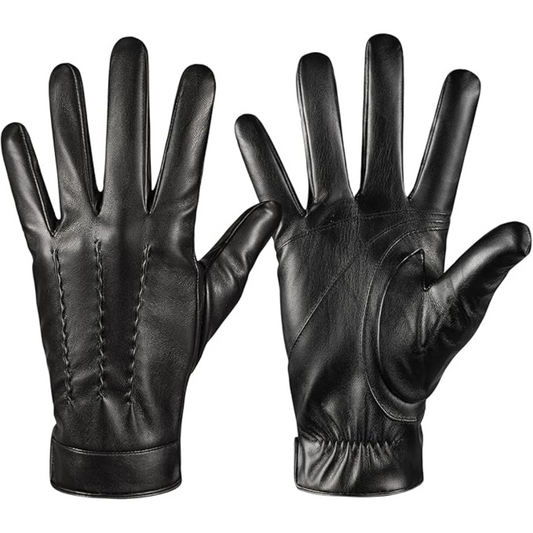 Leather Touchscreen Winter Gloves