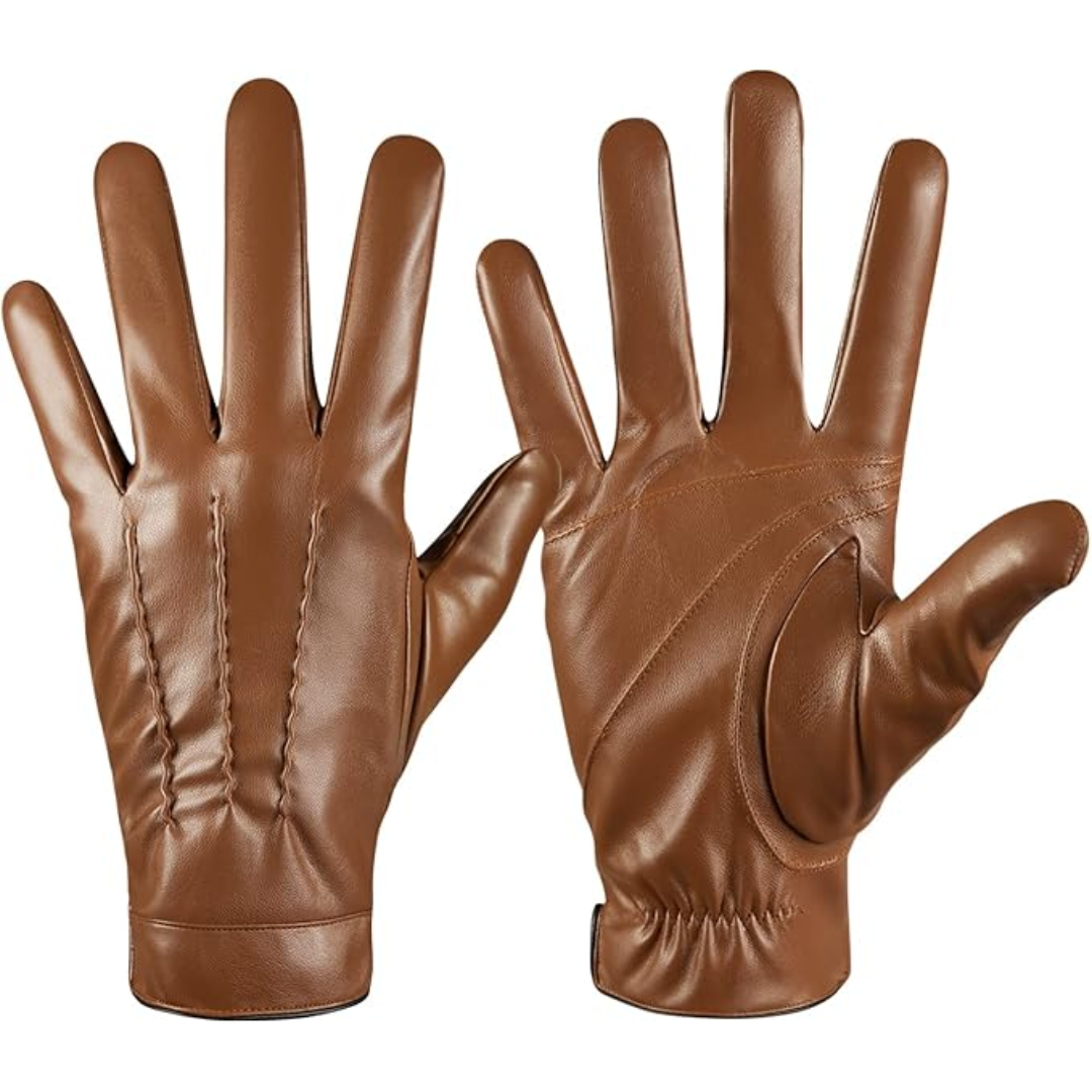 Leather Touchscreen Winter Gloves