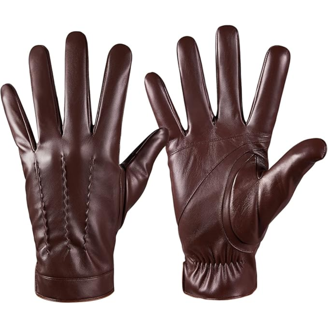 Leather Touchscreen Winter Gloves