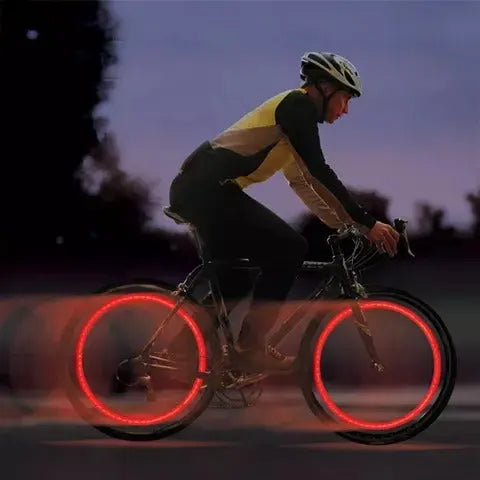LED Bicycle Valve Lights for Night Riding