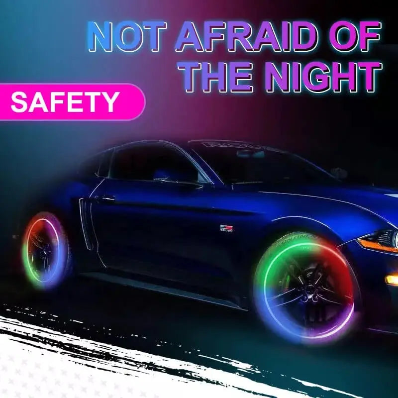 LED Bicycle Valve Lights for Night Riding