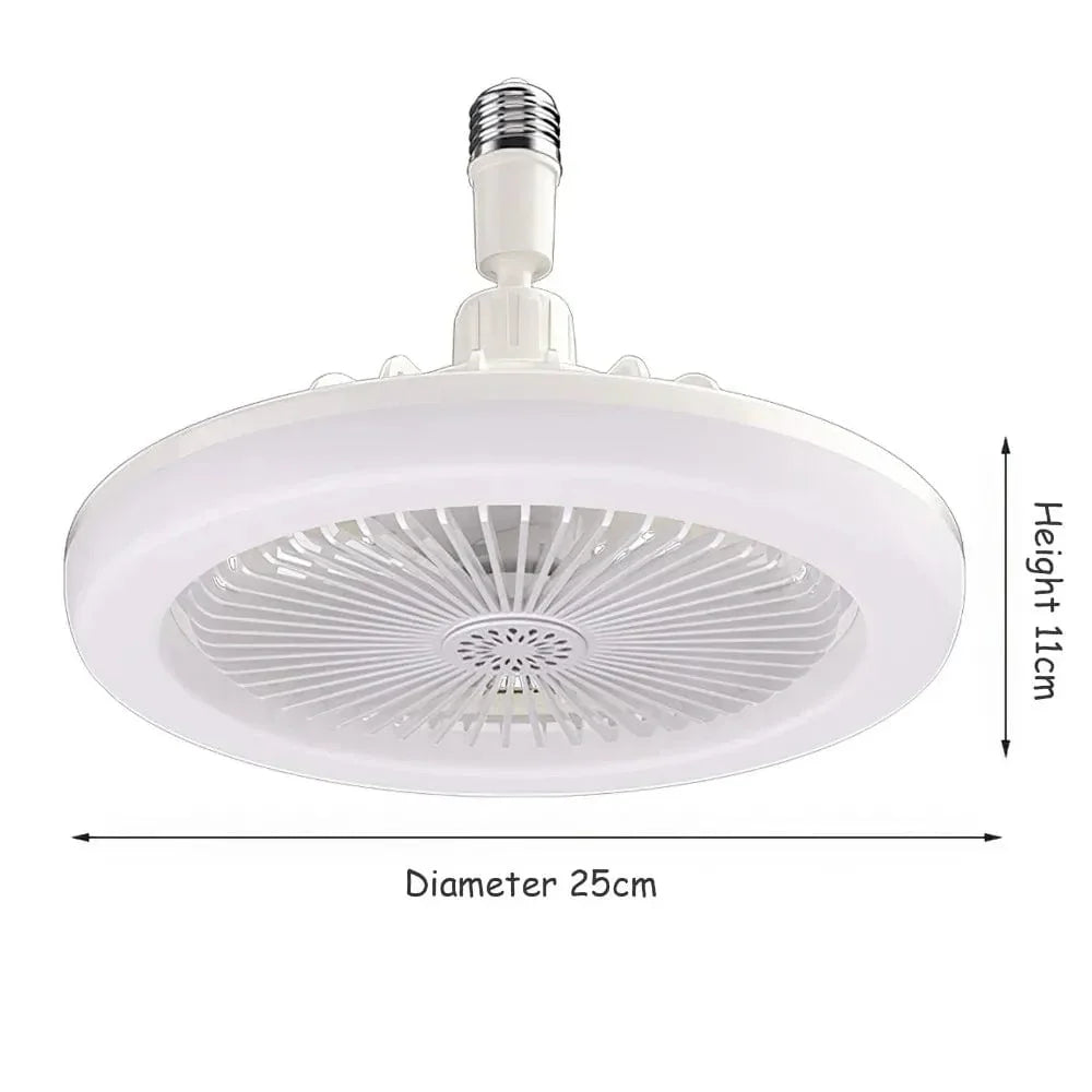LED Ceiling Fan with E27 Light for Living Room and Bedroom