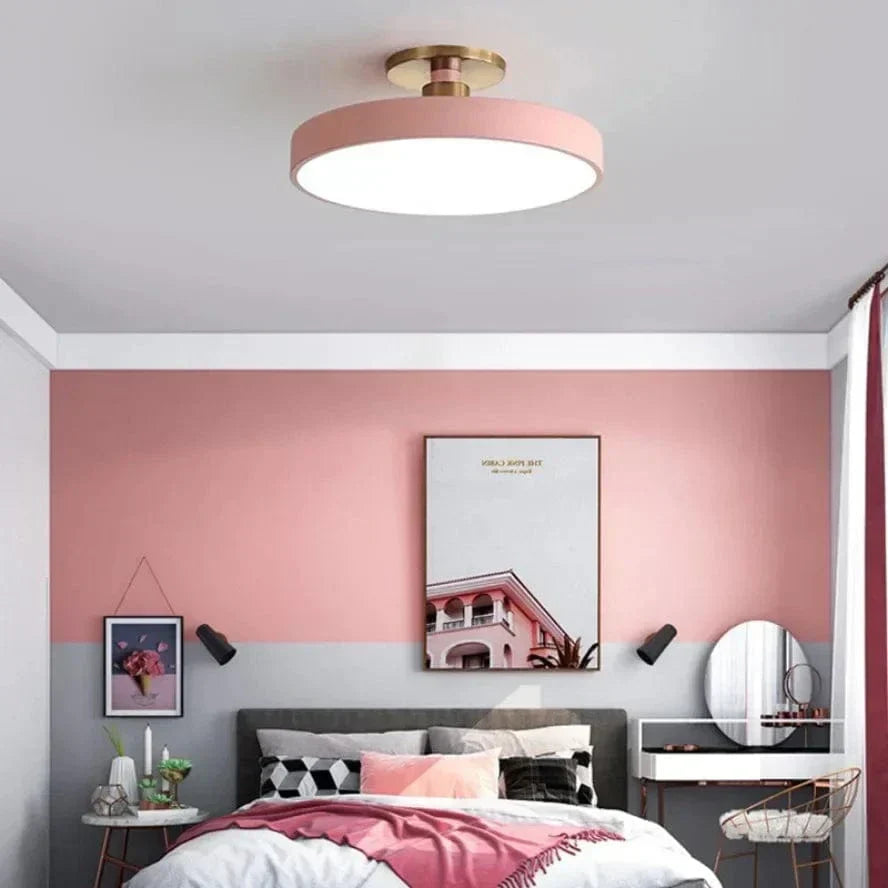 LED Ceiling Light in Macaron Colors
