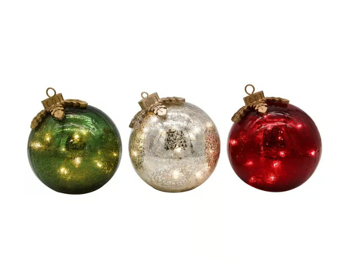 LED Christmas Bauble – Warm Ambient Lighting with Timer Function