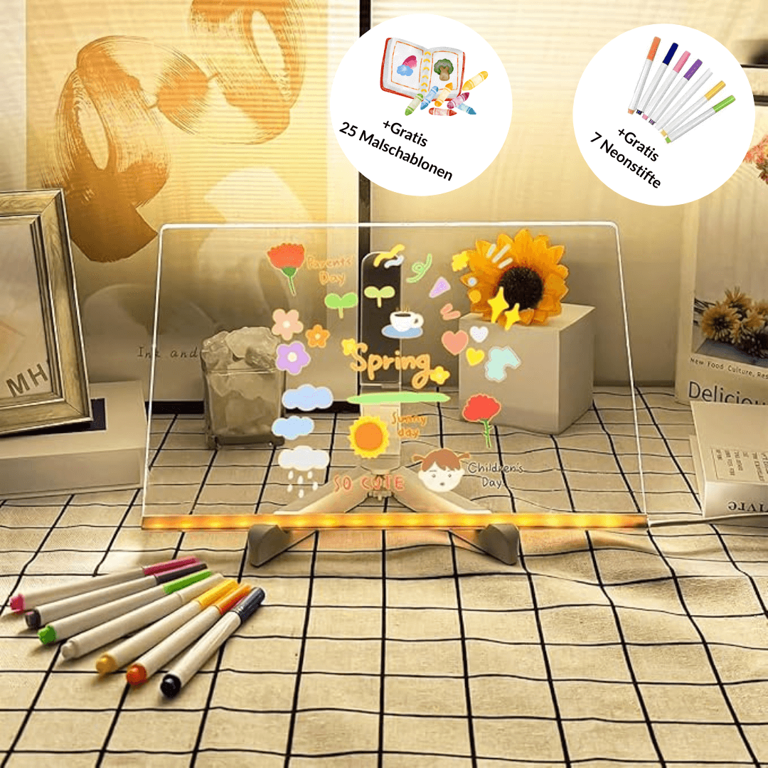 LED Drawing Board for Creative Light Painting