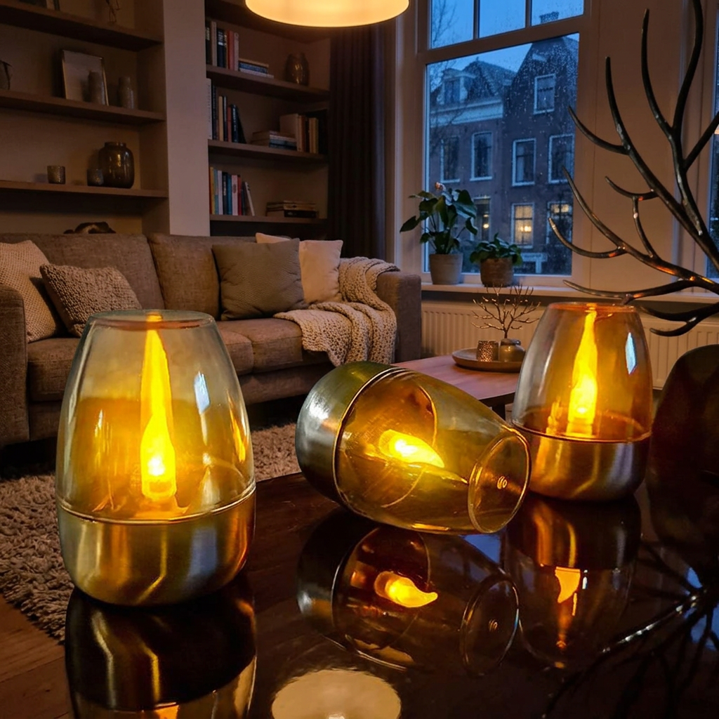 LED Flameless Table Lamp