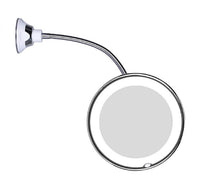LED Magnifying Makeup Mirror with Flexible Gooseneck | 10x Magnification | Daylight LED