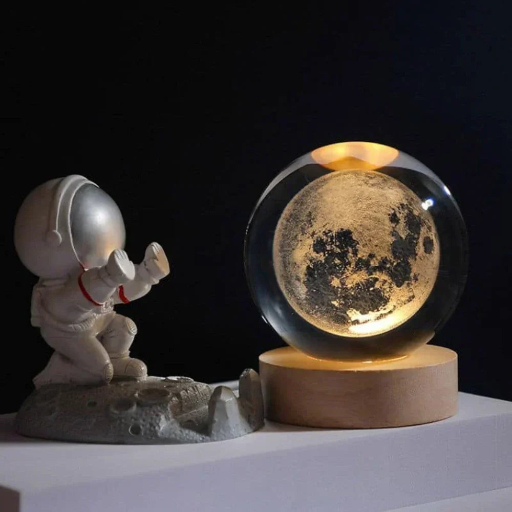 LED Night Light with 3D Crystal Ball