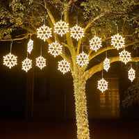 LED Snowflake Christmas Lights | Outdoor Lighting IP65 Waterproof Christmas Decoration