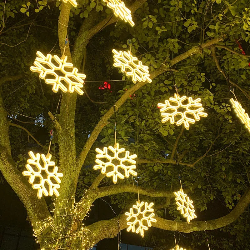 LED Snowflake Christmas Lights | Outdoor Lighting IP65 Waterproof Christmas Decoration