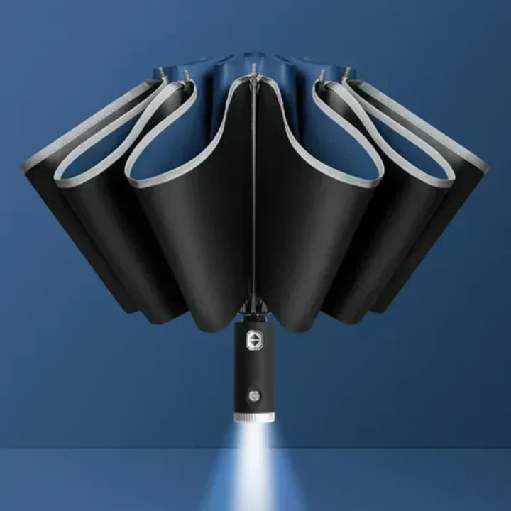 LED Umbrella with Built-in Flashlight