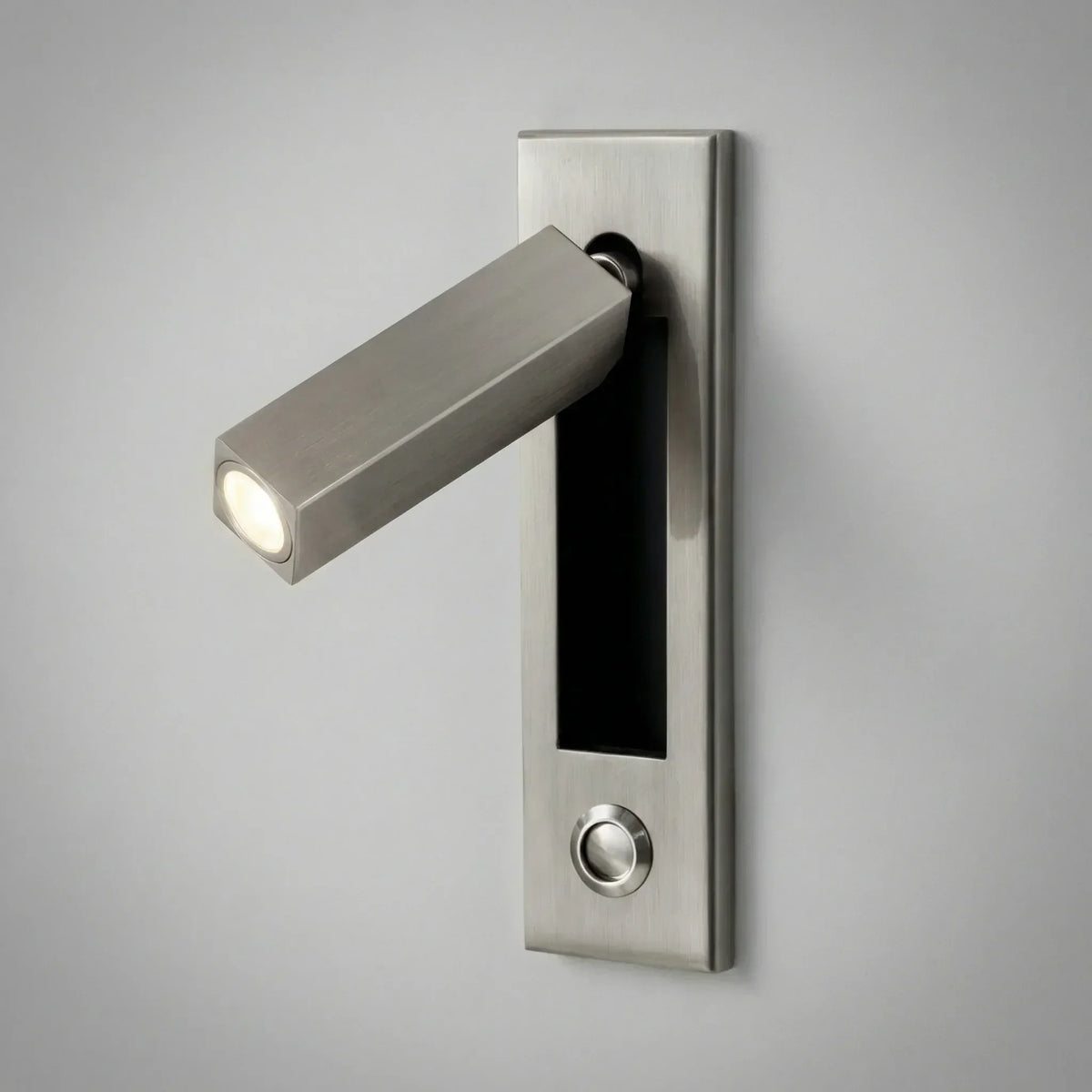 LED Wall Reading Lamp with Matte Black Copper Finish, 3 Color Options & Rotatable Arm