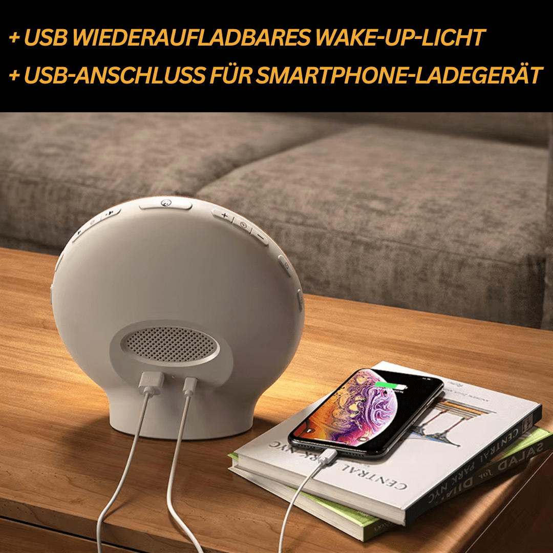 Light Alarm Clock with Radio & Nature Sounds