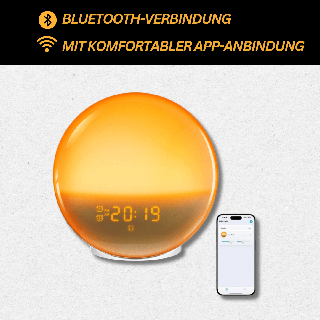 Light Alarm Clock with Radio & Nature Sounds