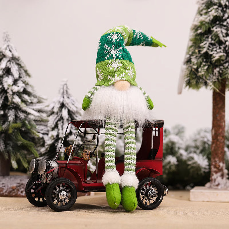 Light-Up Christmas Gnome Plush Toy Set – Long-Legged Nordic Tomte Christmas Decoration