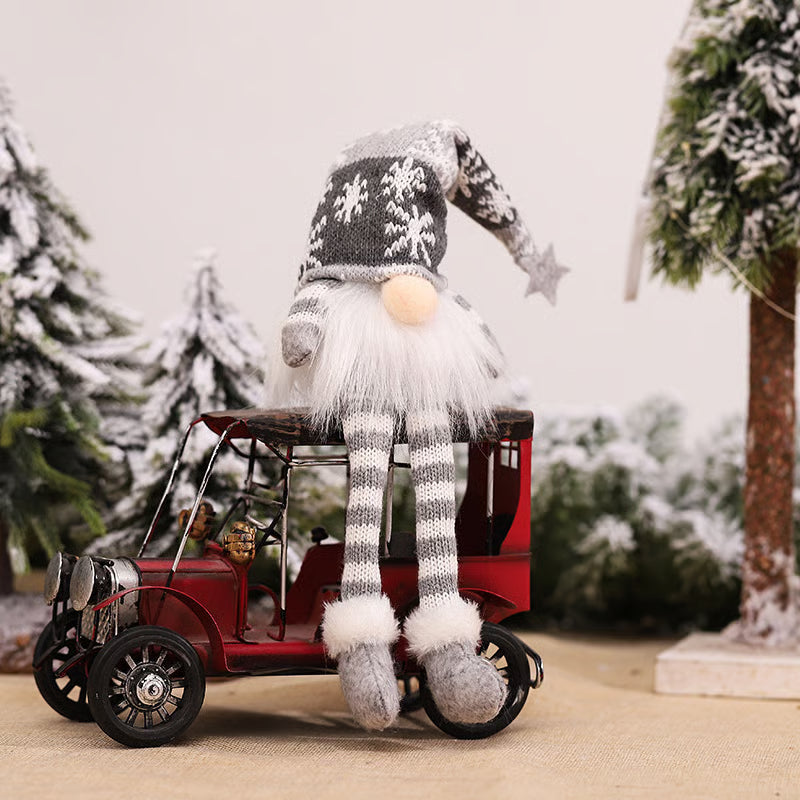 Light-Up Christmas Gnome Plush Toy Set – Long-Legged Nordic Tomte Christmas Decoration