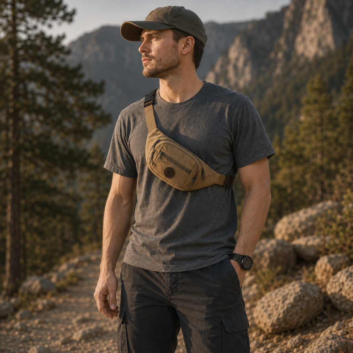 Lightweight Canvas Waist Pack