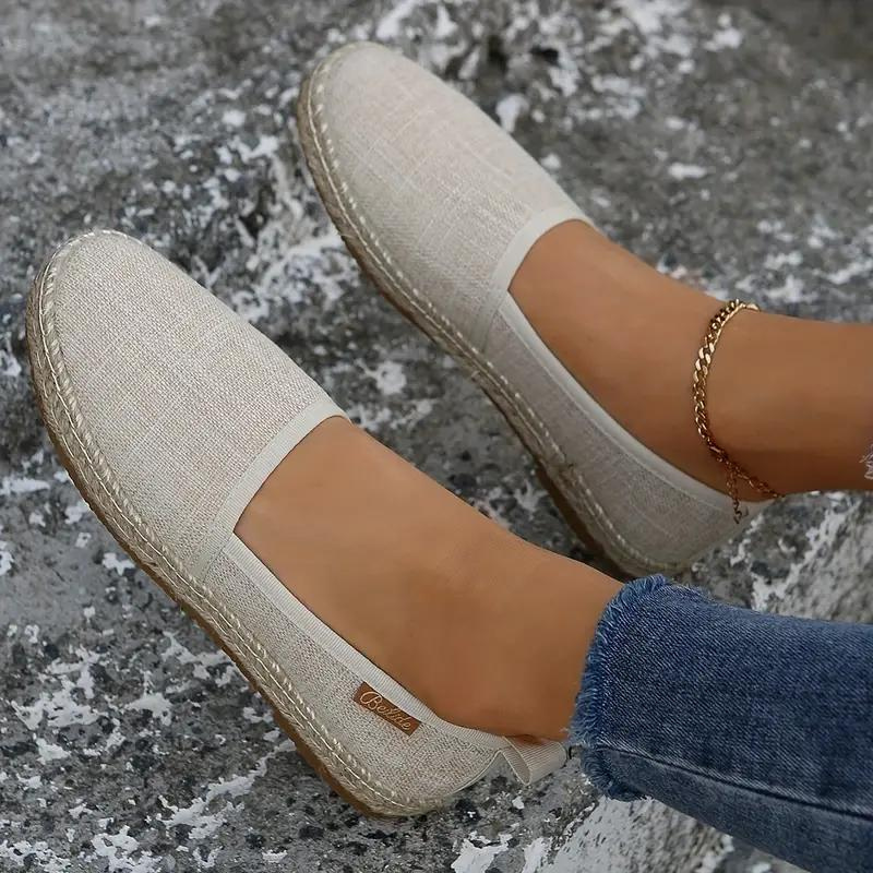 Lightweight Flat Canvas Espadrille Summer Shoes
