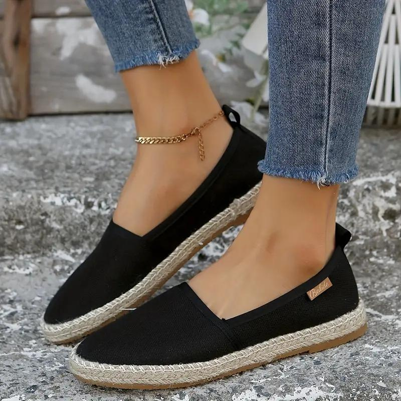 Lightweight Flat Canvas Espadrille Summer Shoes