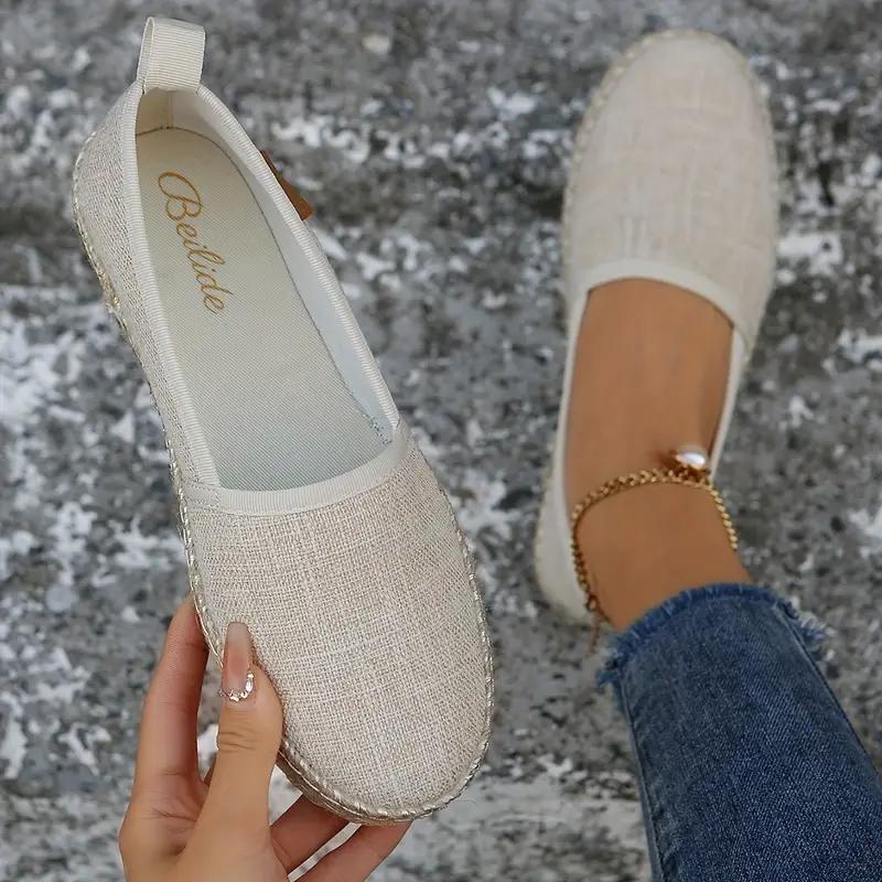 Lightweight Flat Canvas Espadrille Summer Shoes