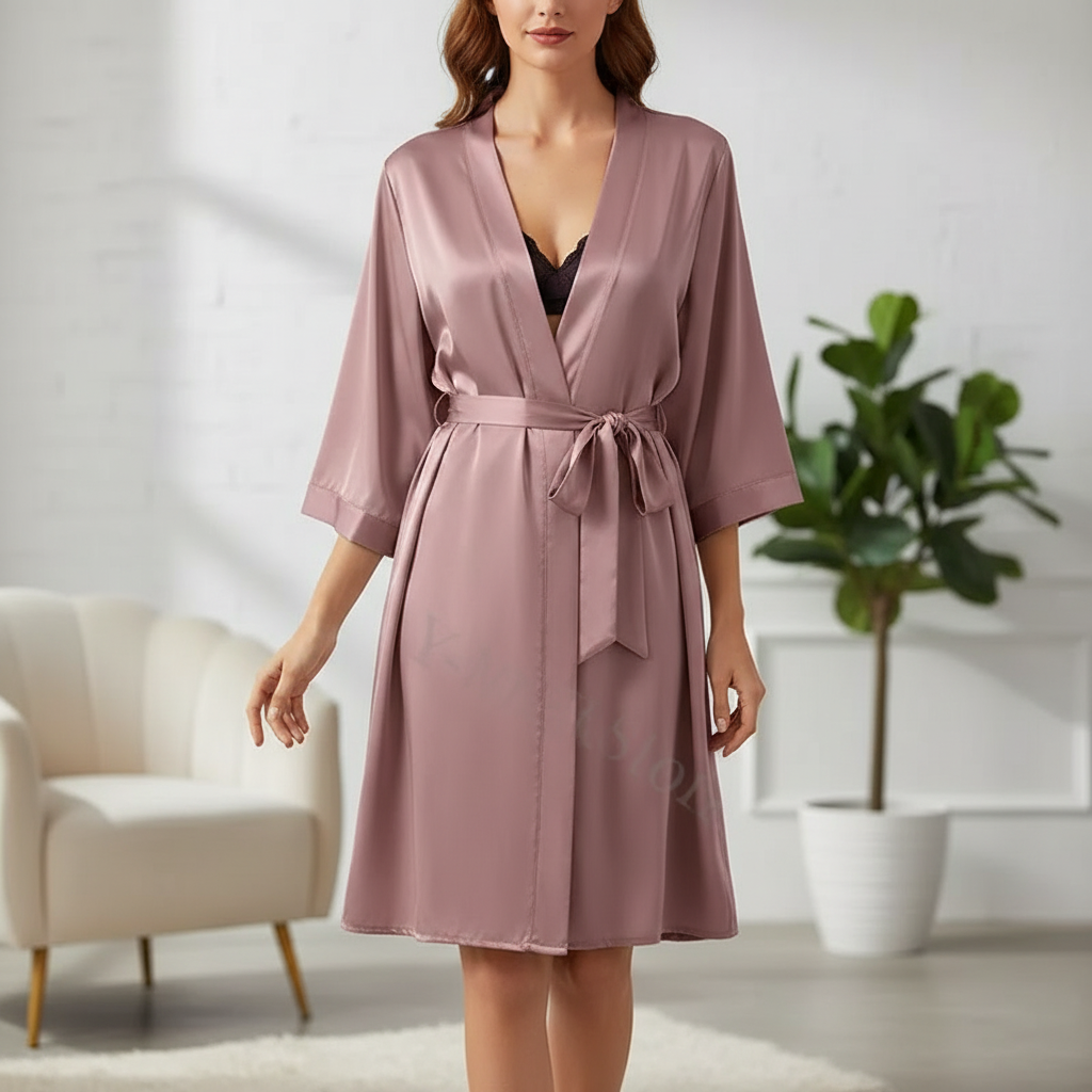 Lightweight Knee-Length Robe