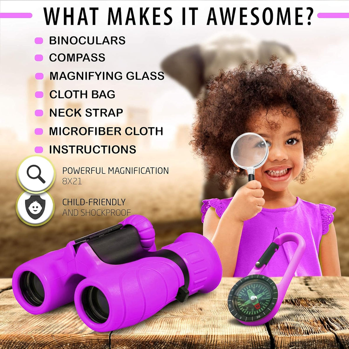 Lightweight Outdoor Adventure Kids Binoculars