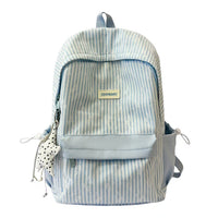 Lightweight Striped Casual Backpack