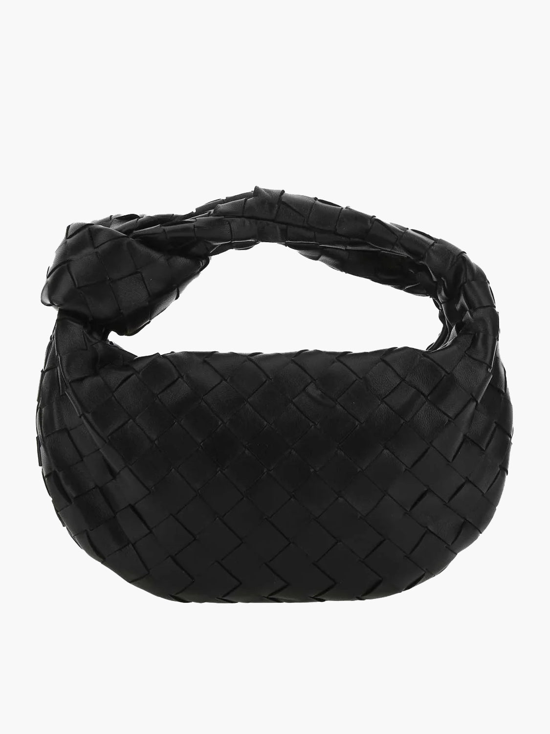 Lightweight Woven Vegan Leather Shoulder Bag
