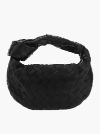 Lightweight Woven Vegan Leather Shoulder Bag