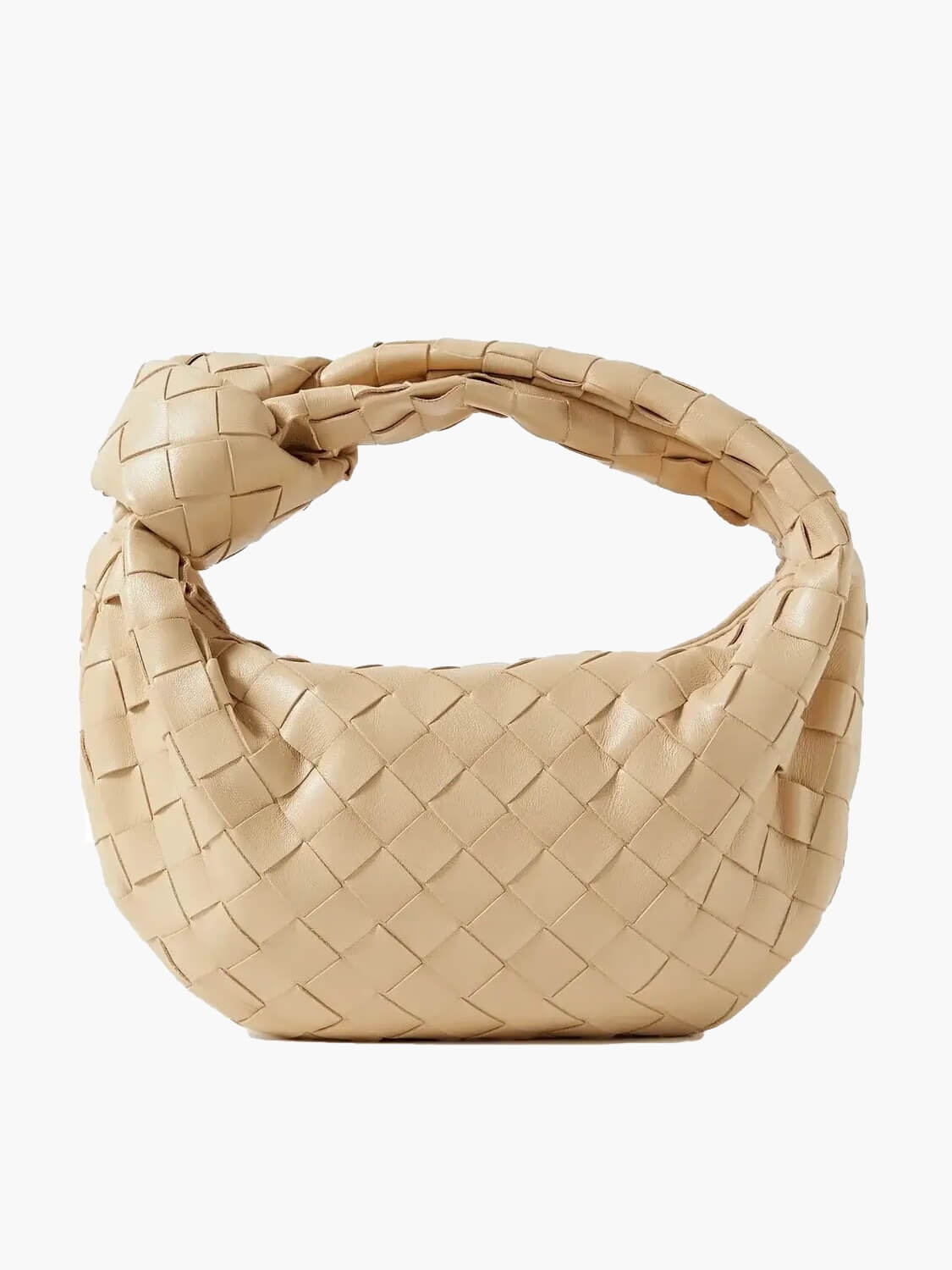 Lightweight Woven Vegan Leather Shoulder Bag