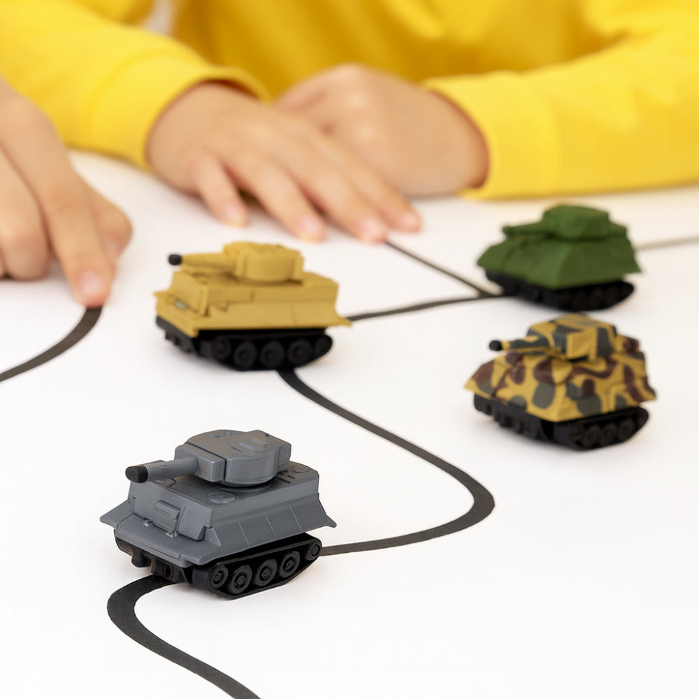 Line-Following Construction Vehicle Toy – Interactive Track-Drawing Cars for Kids with Marker-Controlled Play