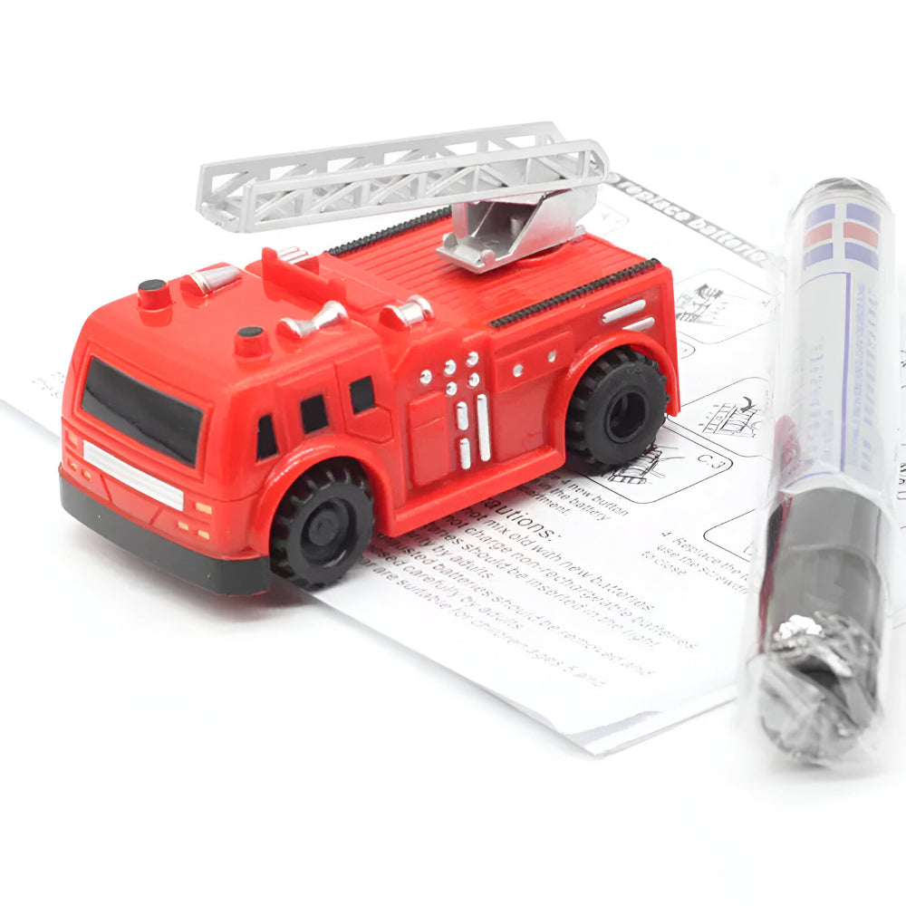 Line-Following Construction Vehicle Toy – Interactive Track-Drawing Cars for Kids with Marker-Controlled Play