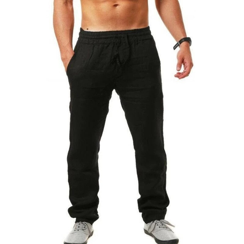 Linen Trousers in Breathable Fabric