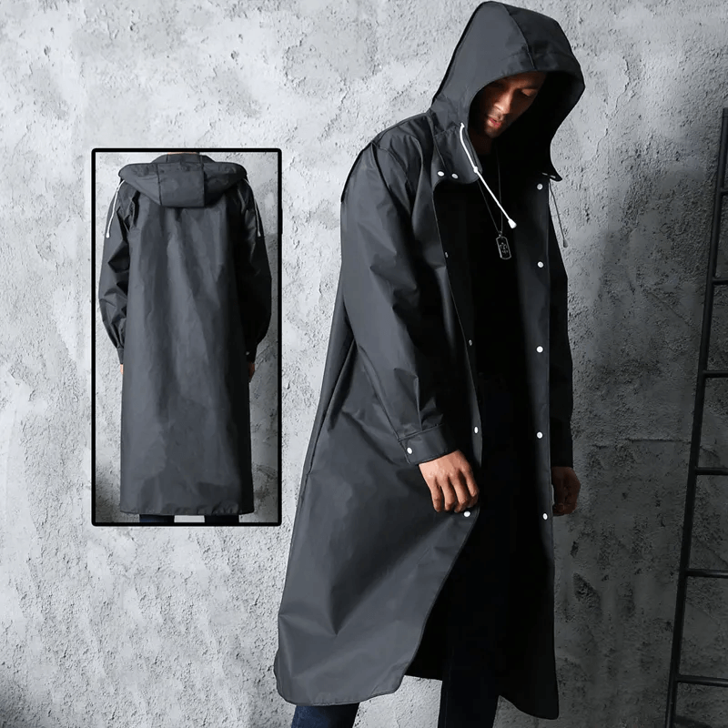 Long Black Raincoat
