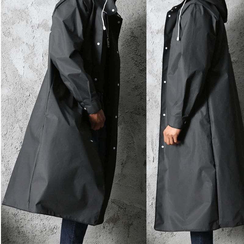 Long Black Raincoat
