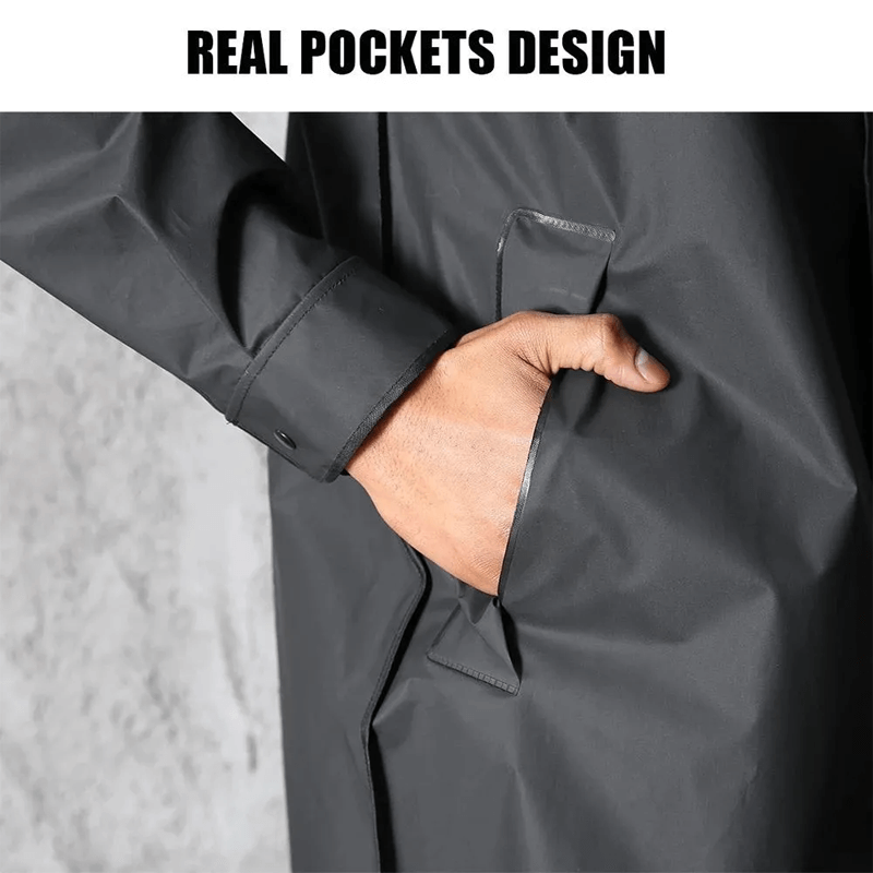 Long Black Raincoat