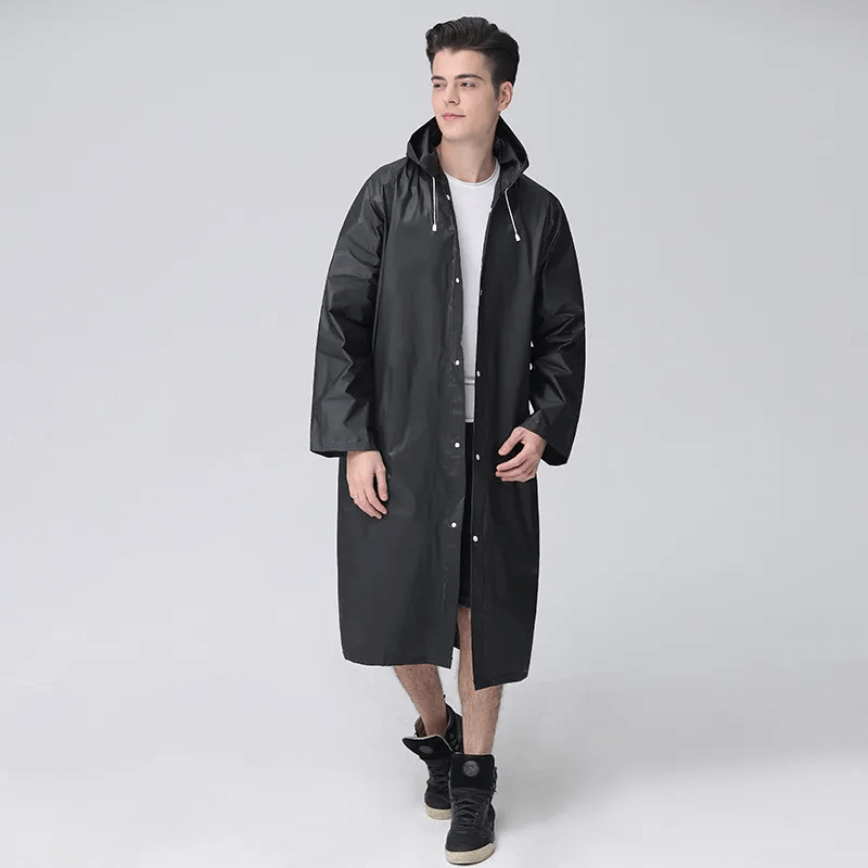 Long Black Raincoat