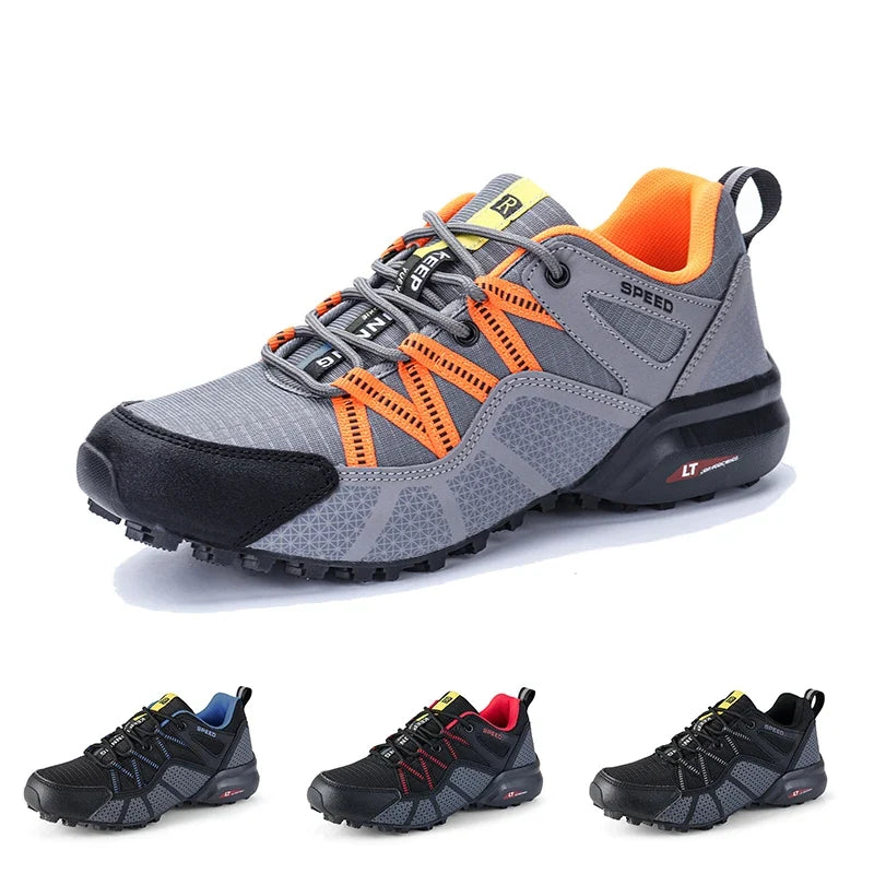 Low-Cut Lace-Up Outdoor Trainers