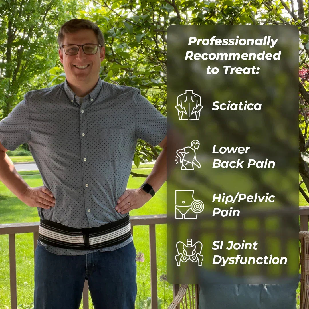 Lumbar & SI Joint Support Belt - Targeted Compression & Stability