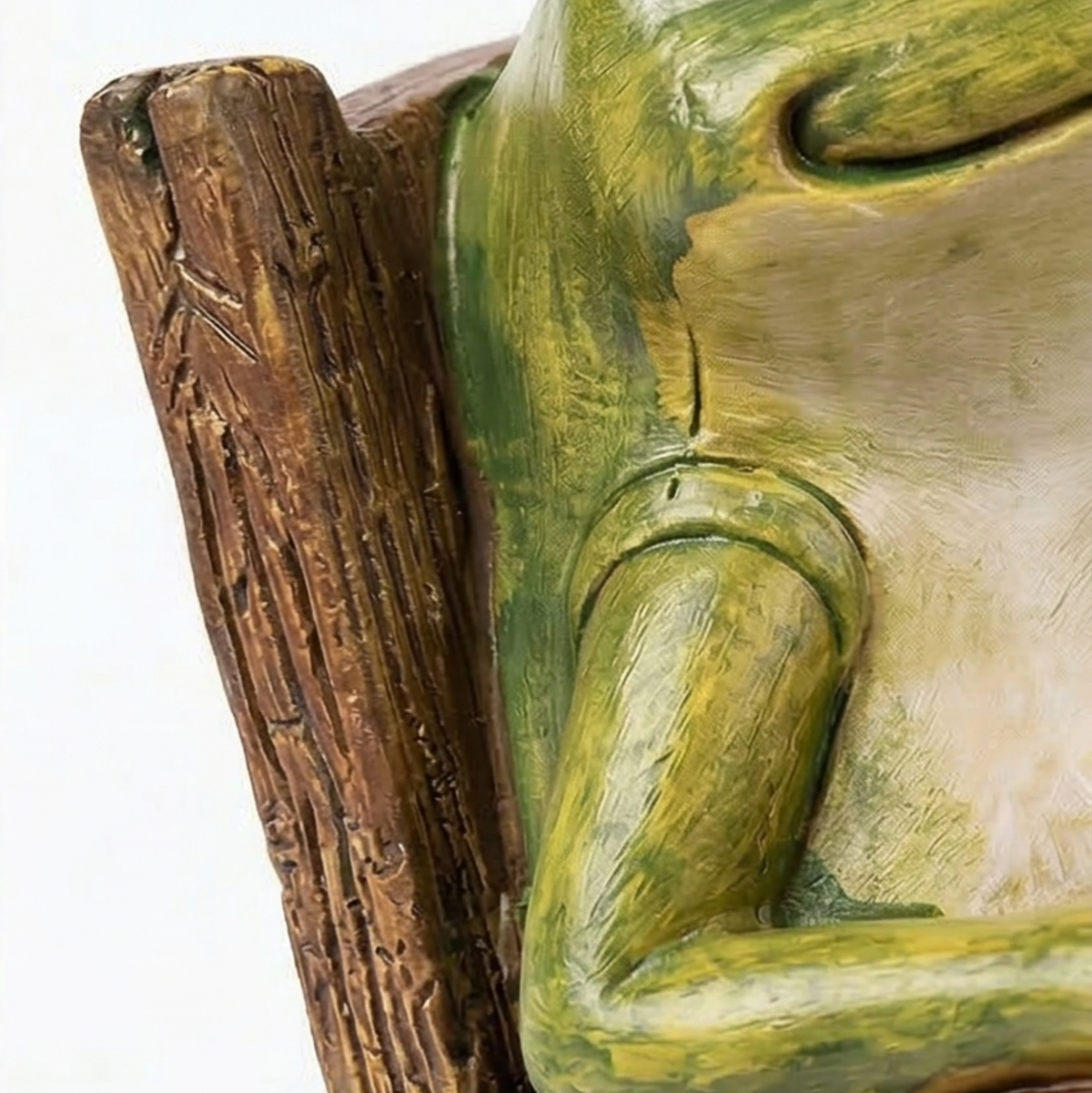 Luminous Garden Frog in Rocking Chair