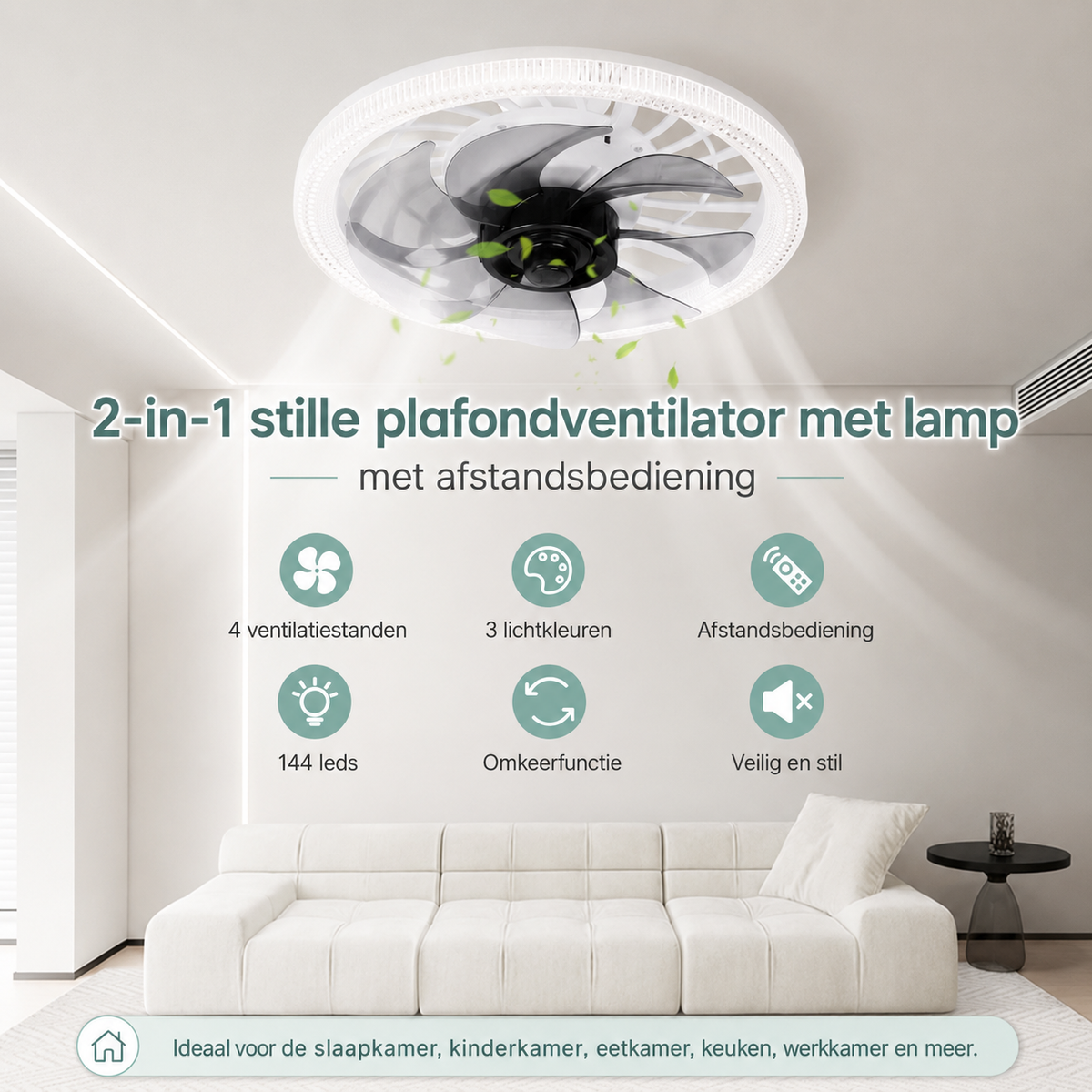 Luxury Ceiling Fan with Light