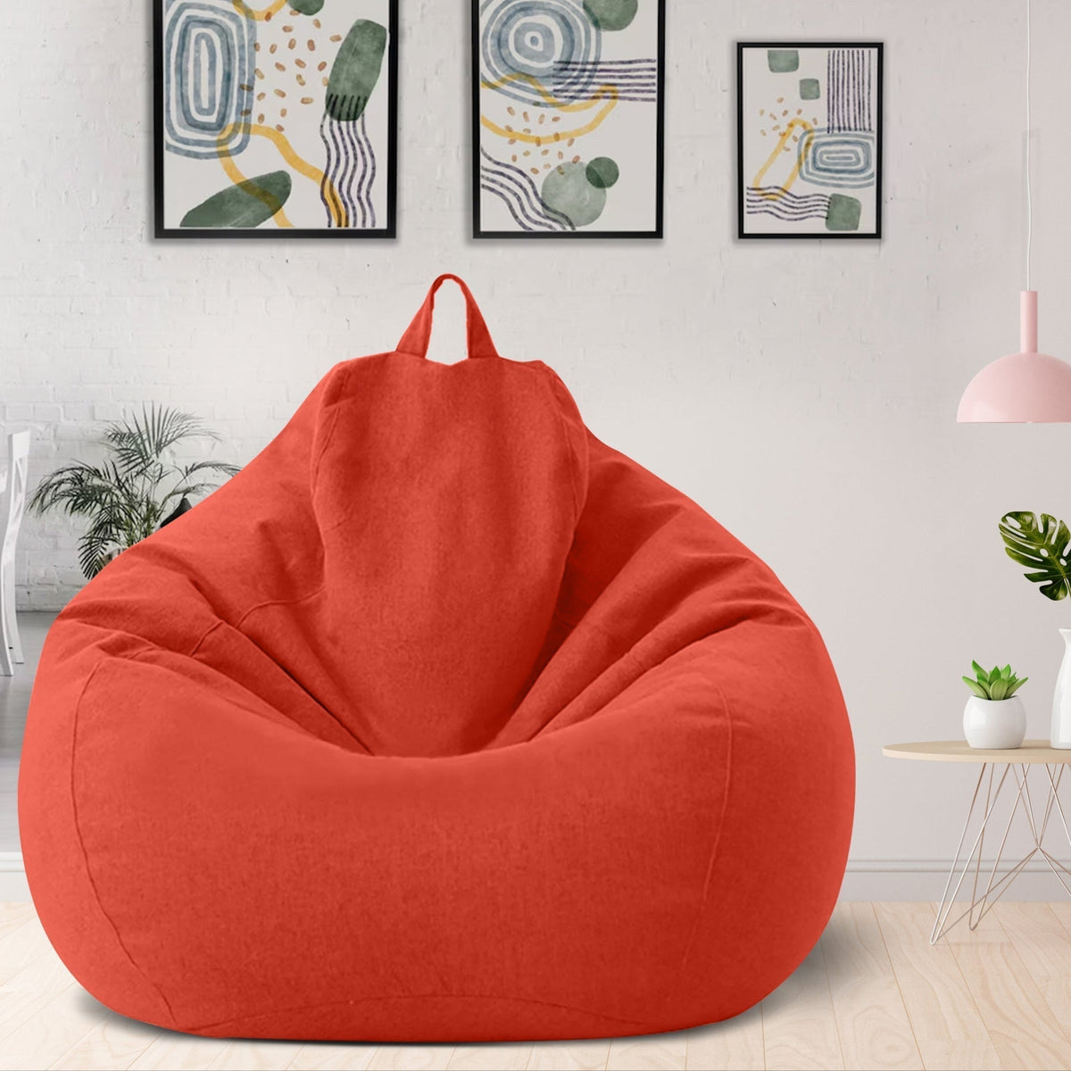 Luxury Linen Bean Bag Chair – Ergonomic & Stylish Comfortable Seating
