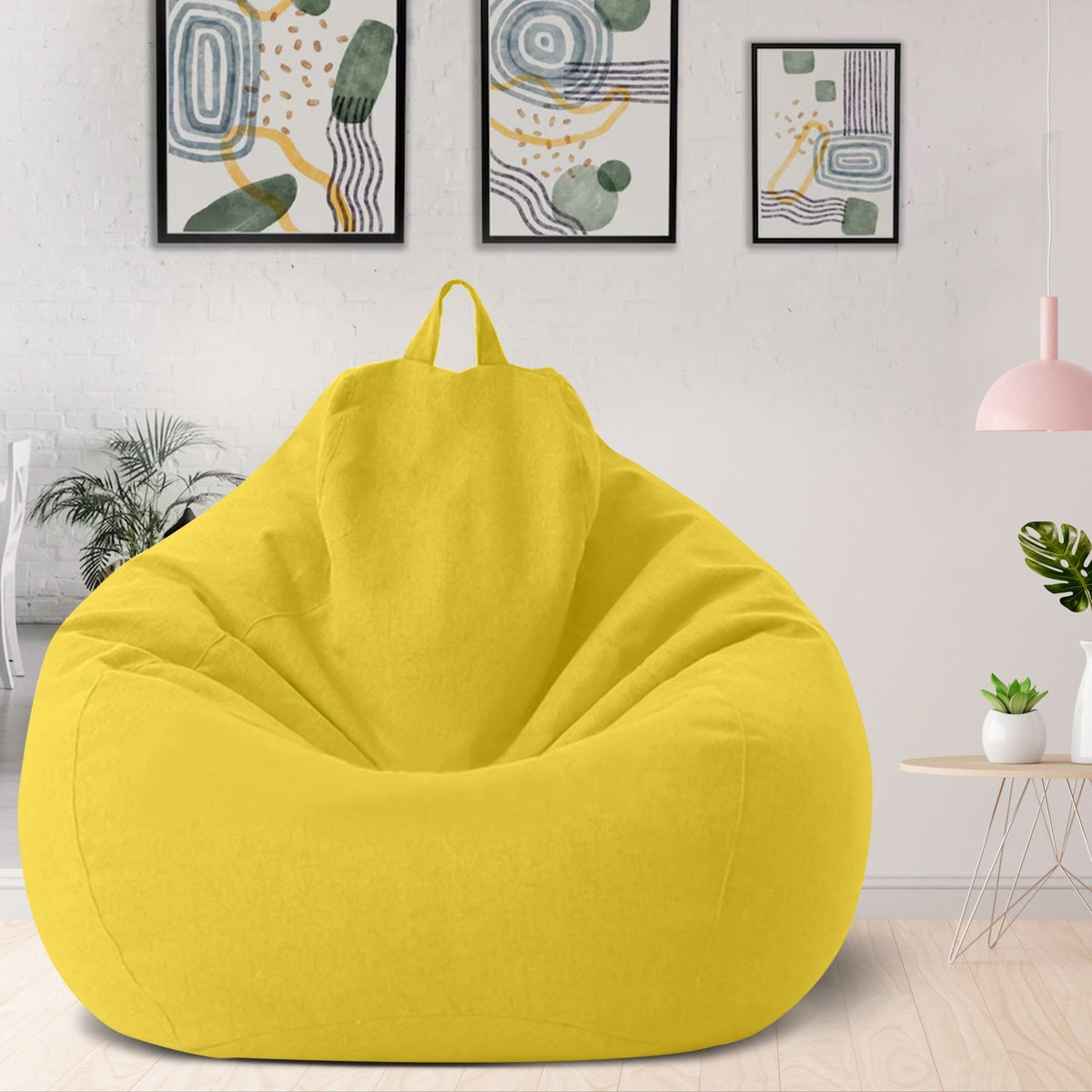 Luxury Linen Bean Bag Chair – Ergonomic & Stylish Comfortable Seating